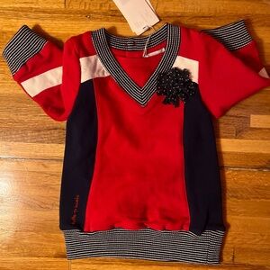 Tutto Piccolo Vestido Dress Red Size 12 Months New